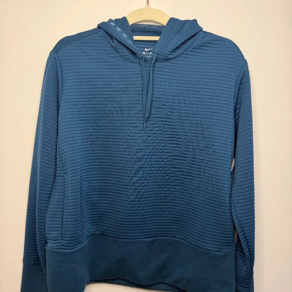 Nike Dri Fit Ribbed Hoodie Sweatshirt Pullover Active Athleisure - NWT - Medium